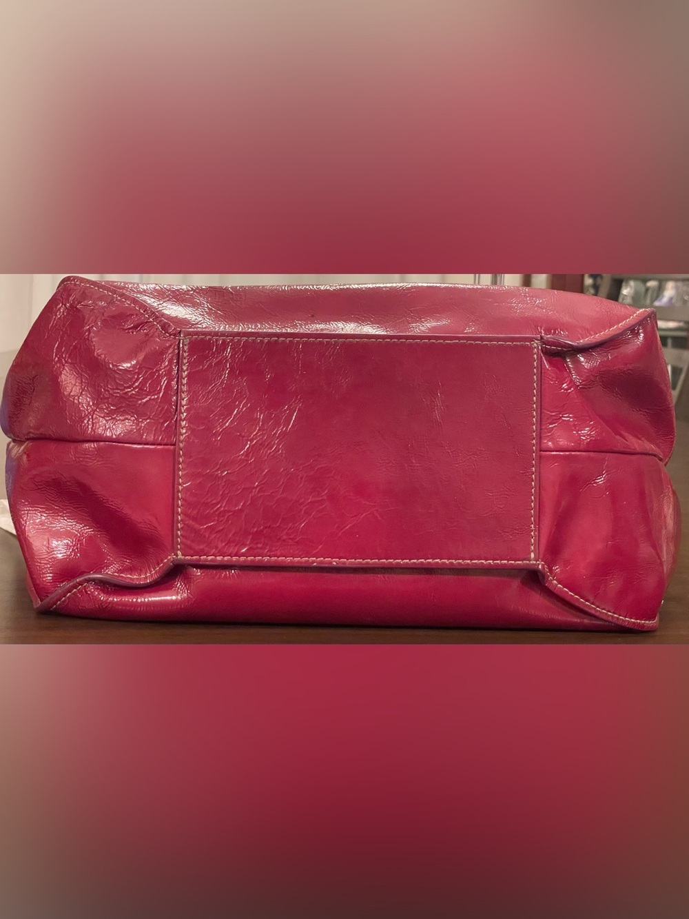 Furla Patent Leather Hobo Shoulder Bag - Picture 10 of 13